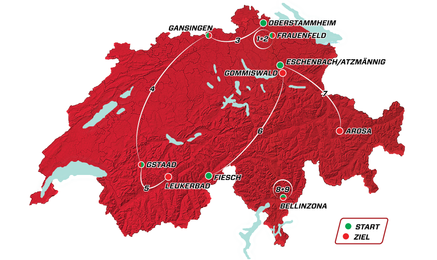Tour de Suisse 2018, presentazione favoriti e tappe