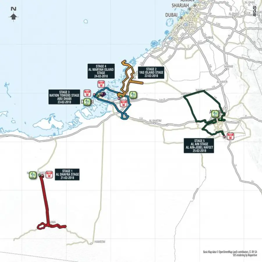 Abu Dhabi Tour 2018: percorso, tappe e migliori iscritti