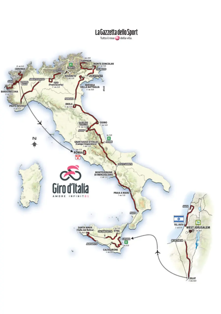 Giro d'Italia 2018, il percorso cambia?