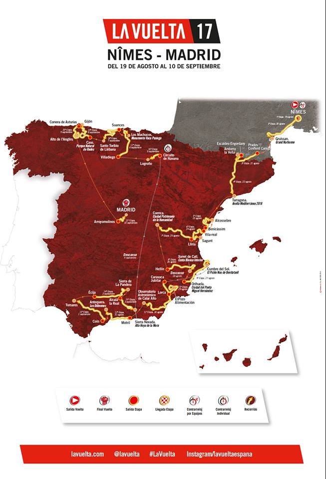 Vuelta a España 2017, presentazione favoriti e percorso