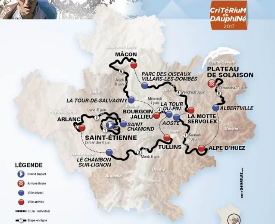 Giro del Delfinato 2017, presentazione percorso e favoriti