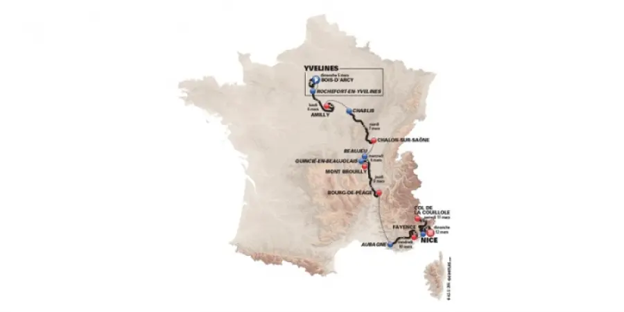 Parigi-Nizza 2017: partenti, percorso e tappe