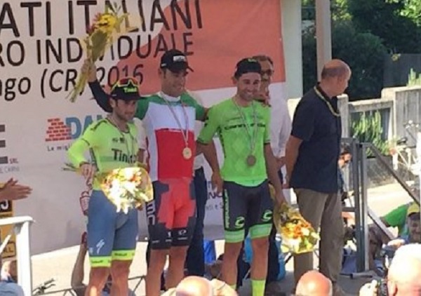 Campionati italiani a cronometro, fa festa Manuel Quinziato