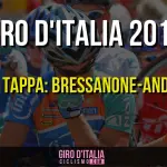 Giro d'Italia 2016: la 16a tappa di martedì 24 Maggio, Bressanone-Andalo