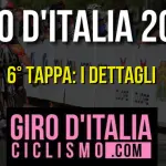 Giro d'Italia 2016: 6a Tappa, Dettagli e Risultati