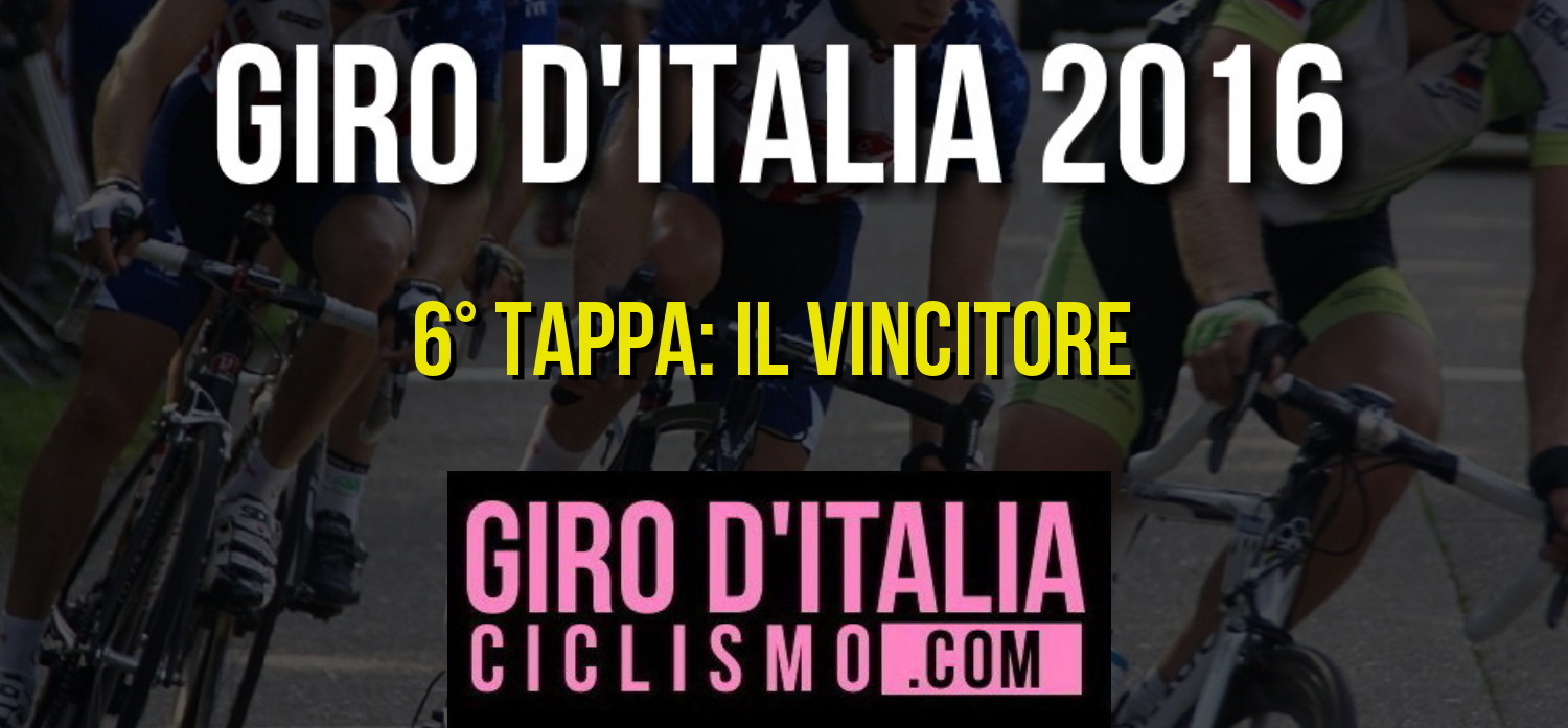 Giro d'Italia 2016: Tim Wellens è il Vincitore della 6a tappa