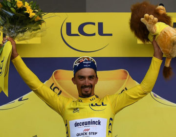 Julian Alaphilippe, ciclista Deceunink Quick-Step, primo giorno di riposo, Tour de France 2019