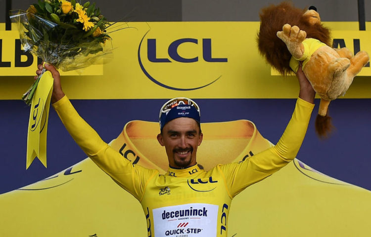 Julian Alaphilippe, ciclista Deceunink Quick-Step, primo giorno di riposo, Tour de France 2019